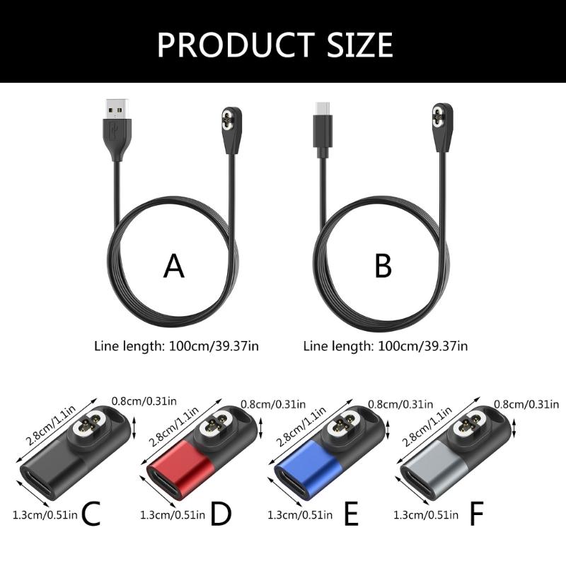USB C Ladegerät Magnetischer Adapter Datenkabel für OpenSwim ProS710 Headsets Stromkabel 39.37in Typ C Ladekabel