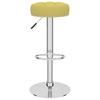 Bar Stool 2 Pcs Green Fabric