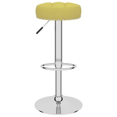 Bar Stool 2 Pcs Green Fabric