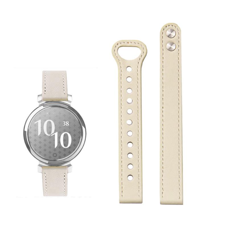 For New Garmin Lily2 Leather Bracelet Male Female Ins Style Sport Watchband Loop Clasp Lily 2 Generation Watch Strap 14mm