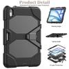 For iPad Air 11 (2025)/(2024) Case with Built-In Screen Protector Kickstand PC+Silicone Tablet Cover