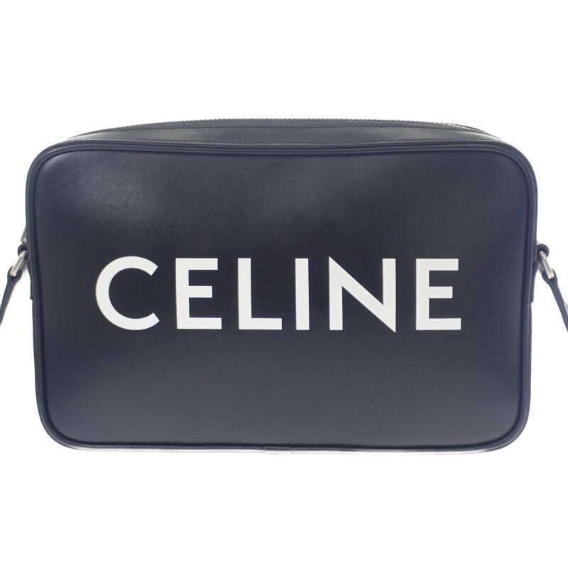 CELINE  194503DOT.38SI Shoulder Bag Black Calfskin Women