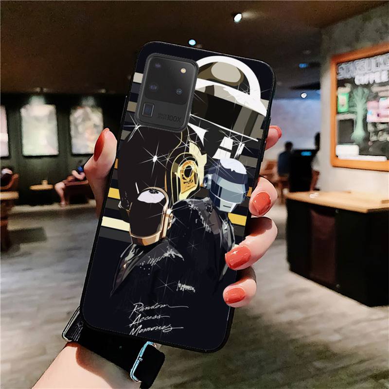 

Чехол для телефона Rock music Daft Punk Helmet для Samsung S20 lite S21 S10 S9 plus для Redmi Note8 9pro для Huawei Y6 Samsung S21
