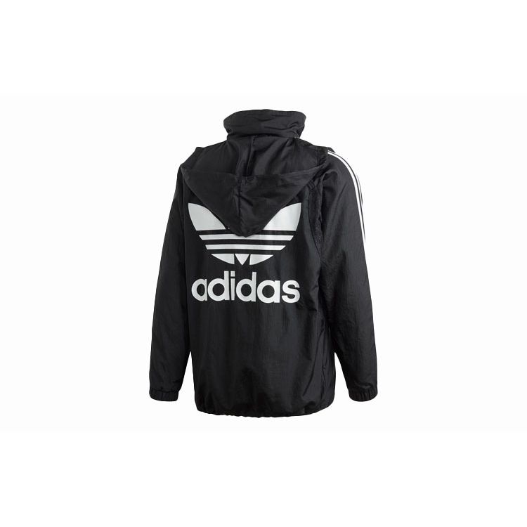 Adidas Originals Large Logo Print Jacket Women Jackets Black FU1756