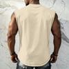 Men Sleeveless Tank Top Muscle Shirt Loose Fit Basic Solid Color Casual Summer Workout Vest for Daily Use