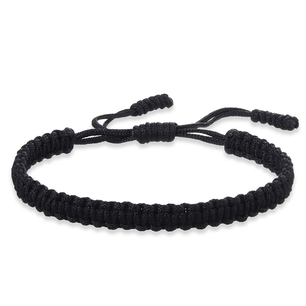 Multicolor Handmade Woven Nylon Rope Bracelet Mixed Color Knitted Chain Bangles For Men Women Adjustable Friendship Yoga Jewelry