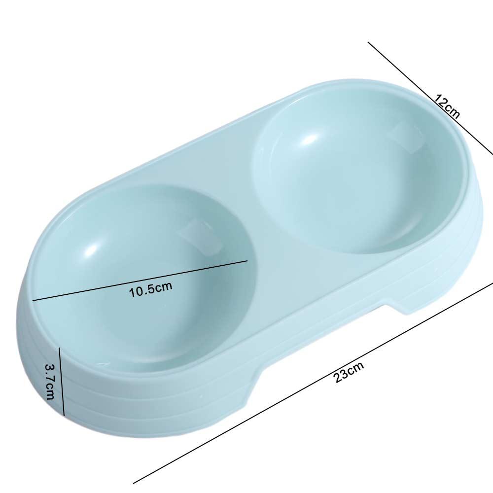 Pet Accessories Candy Color Dog Food Tray Cat Double Bowl Cat Feeding Bowl Cat Drinking Bowl