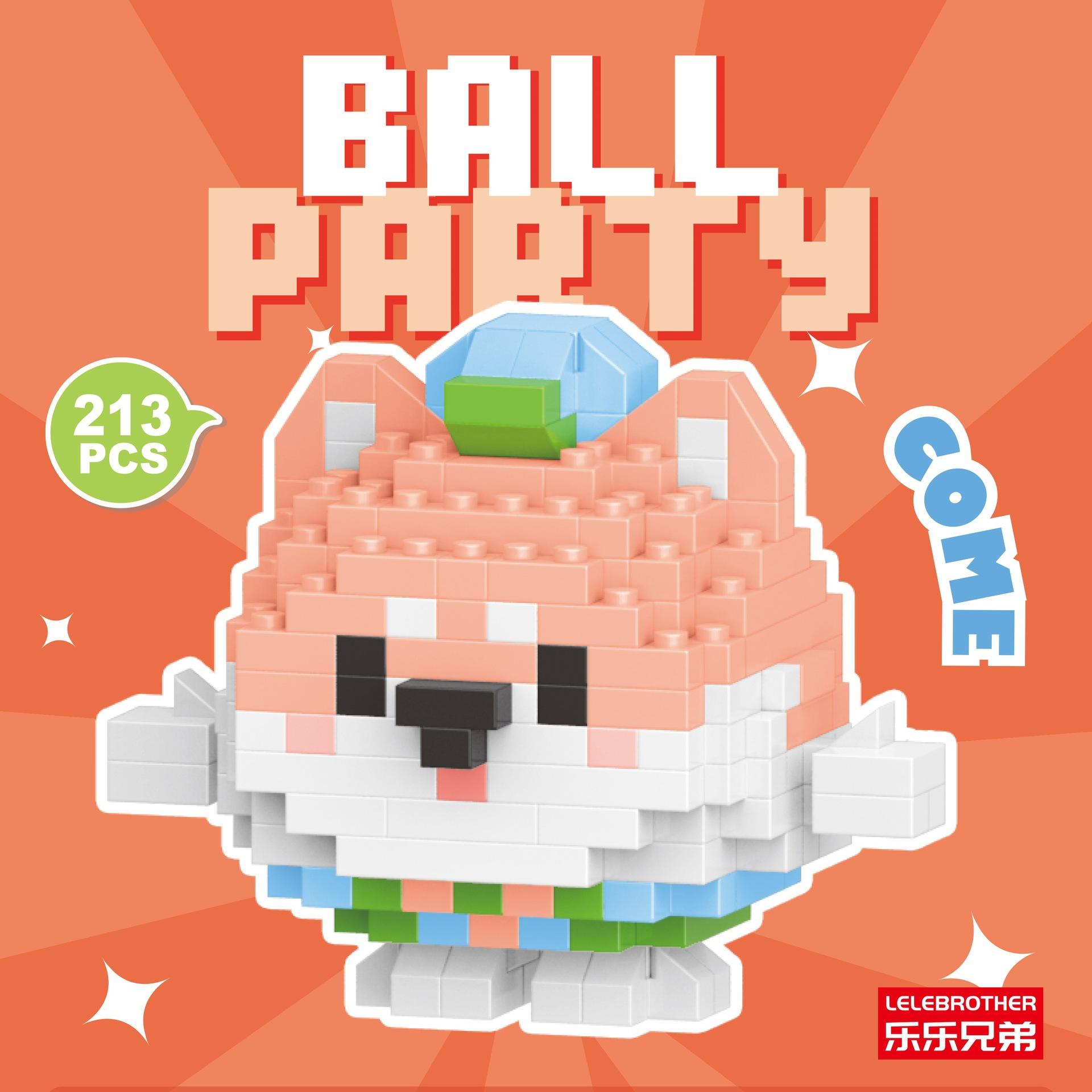 

Серия кукол-животных из микрочастиц, строительные блоки, детские сборные игрушки