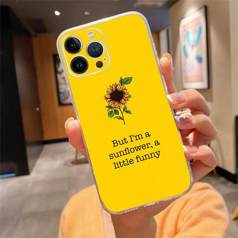 Phone Case For Iphone 17ProMax Air 16 15 14 13 Pro Max 15 16 Pro 15Plus Beautiful Flower Sunflower