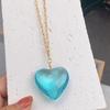 Heart Pendant Necklace Alloy Chain Necklace Neck Jewelry Pendant Choker Necklace
