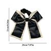 New Korean Black Bow Hair Tie Scrunchies Women Elegant Silk Elastics Hair Band Ponytail Hold Headdress Hair Accessories