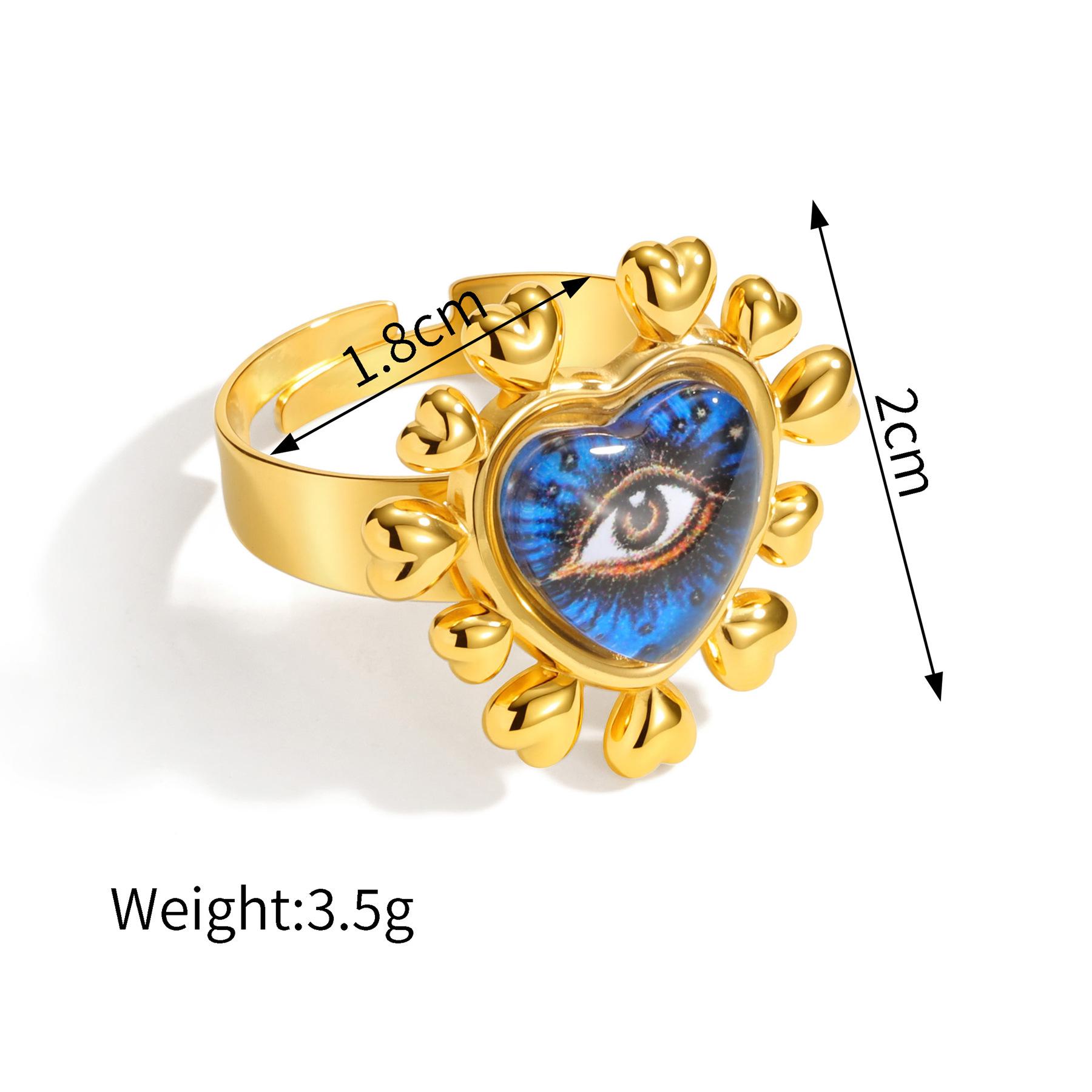 

Набор украшений Сердце с глазом демона : Ретро-мода из 18-каратного золота, универсальный аксессуар на осень/зиму, новинка.