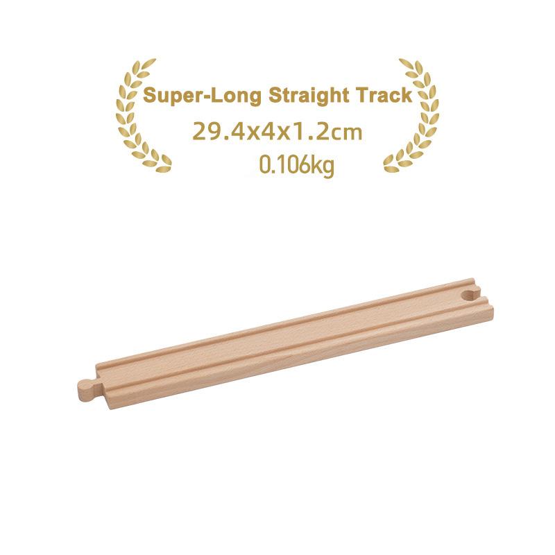 Kinds Of Wooden Track Accessories Beech Wood Railway Train Track Toys Fit for Biro All Brands Wooden Tracks Kids Education Toys
