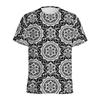 Bohemian Mandala Pattern T Shirt Men Kaleidoscope 3D Printed T-Shirts Summer Fashion O-Neck Loose Short Sleeve Tees Streetwear