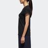 Adidas Solid Color Brand Logo Casual Sports Round Neck Short Sleeve T-Shirt Women Tops Black DM5345