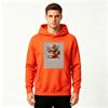 Men's Anime Character Printed Pullover Hoodie Casual Long Sleeve Sweatshirt for Daily Wear
