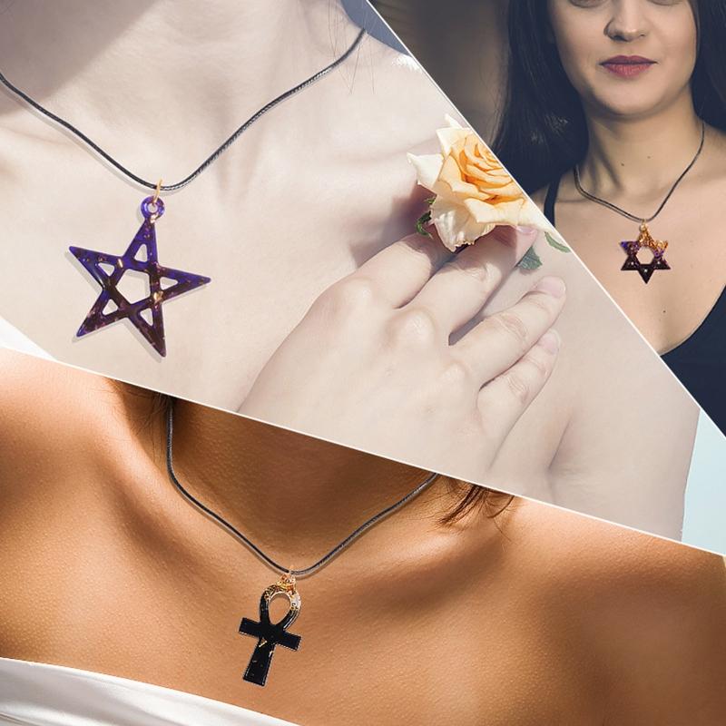 Pentagram for Sun Flower Earring Silicone Mold Suitable for Epoxy Resin Crafts Ornament Pendant Keychain Jewelry Making