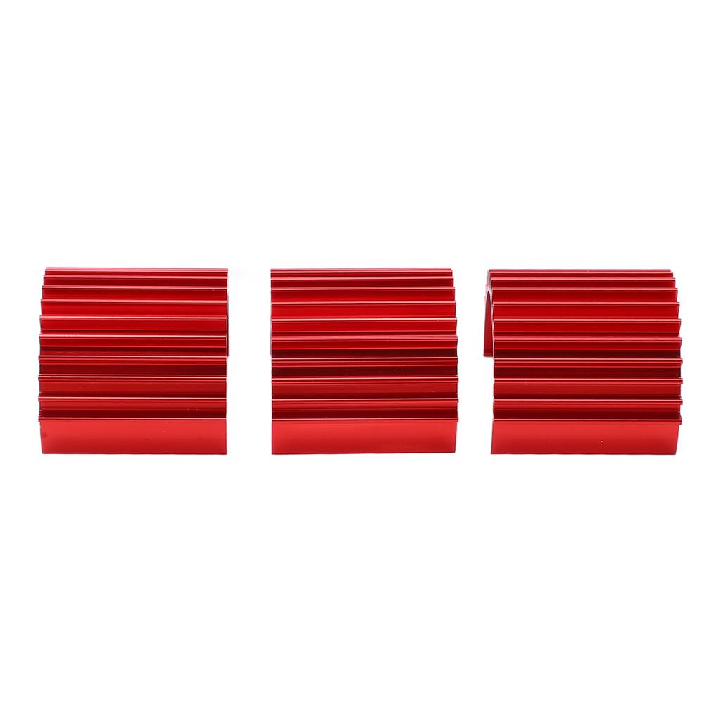 3pcs Aluminum 370 Brushless Brushed Motor Heat Sink Heatsink Cooling Fins for WPL C14 RC Car