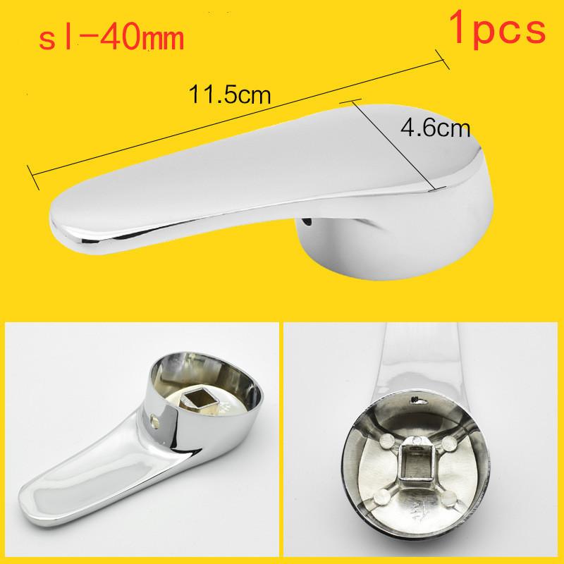 Faucet Single Metal Lever Handle Kit Alloy Chrome Basin Tap Replacement Cover For Pressure Balance Faucet Hardware Accessories