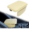 Car Center Console Cover with 2 Storage, Upgraded Microfiber Leather Car Arm Rest Cover, Car Interior Accessories Universal Armrest Cover for Car