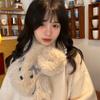 Kurzes Kreuz Frauen Winter süße warme Pelzkragen Mädchen koreanische Version verdickte Plüsch Hals Schal