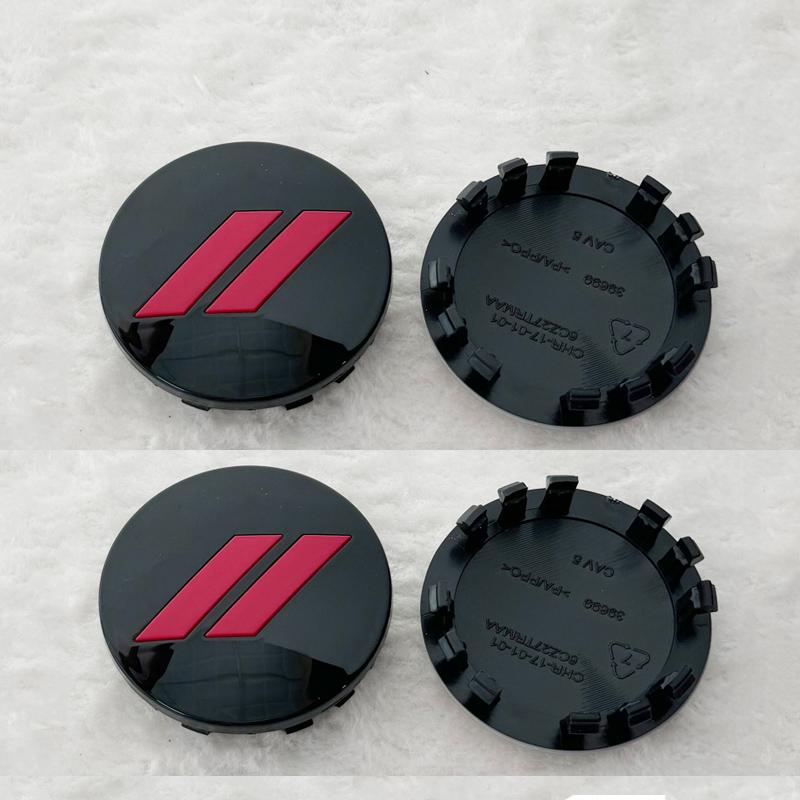 4pcs x 63mm Car Logo Wheel Center Hub Caps Rim Cover Emblem Sticker for Dodge Charger Challenger Hell Cat SRT for Chrysler 300C AA8