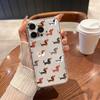 Cute Dachshund Dog Phone Case For iPhone 17 Air 16E 16 15 14 11 Pro Max Plus 13 12 Mini 8 7 X Transparent Shockproof Cover