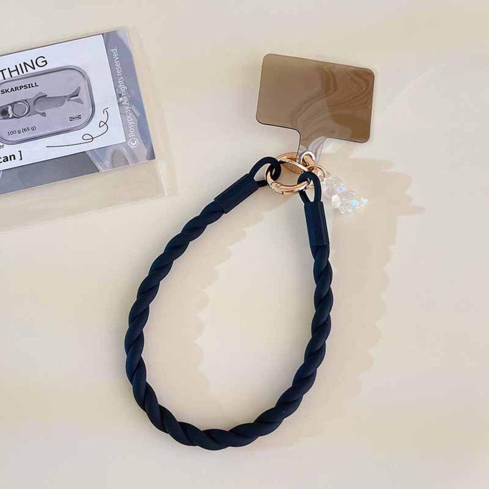 

Luminous Phone Charm Wrist Strap Bear Mobile Phone Lanyard Mobile Phone Bead Chain Girls Gift P
