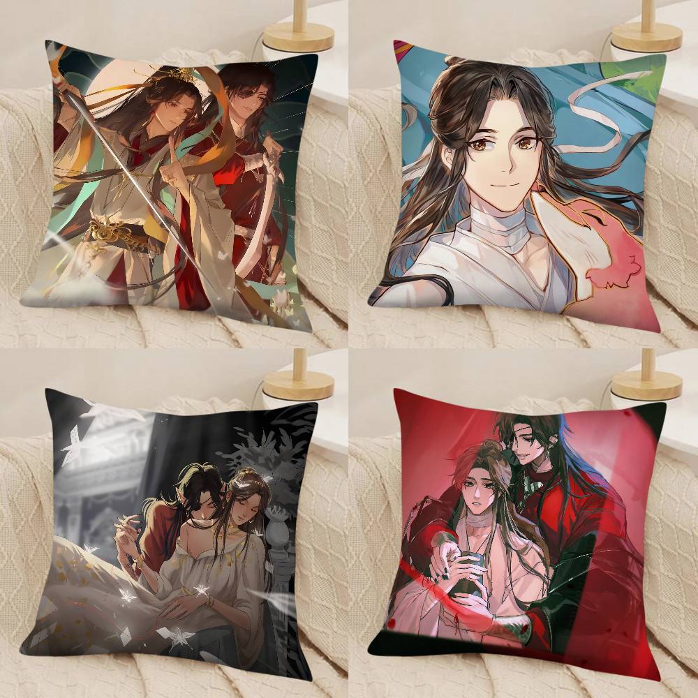 1pc Hua Cheng Xie Lian Pillow Case Fashion Square Pillowcase Bedroom Sofa Room Ins Decoration Leisure