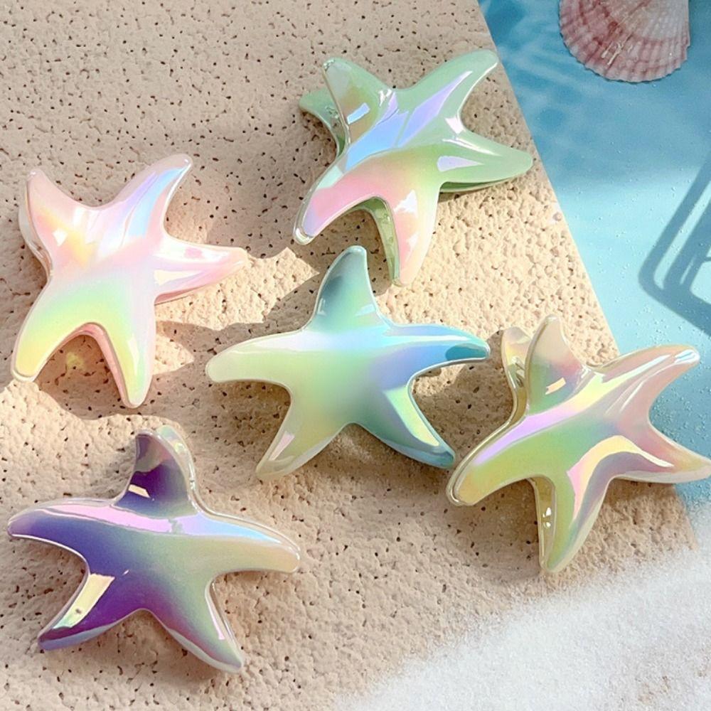 Gradient Color Girl's Hair Clip Ocean Headwear New Starfish Hair Claw Clips  Headdress