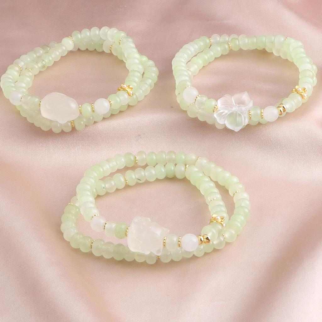 Armband Natürlicher Traubenstein Frisches Kristallarmband Chalcedon Pixiu Blume Marke Mode Frisch Dopamin
