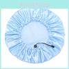 Touca de Banho Ajustável para Adultos com Estampa de Margaridas e Material PE Impermeável para Uso Doméstico