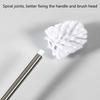 4Pcs Household Toilet Bowl Brush Soft Bristles Toilet Cleaning Brush Stainless Steels Handle Deeply Cleaning Toilet Brush