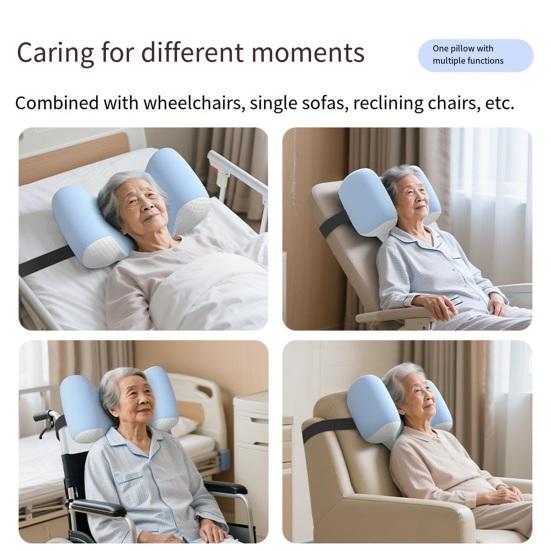 Contour Memory Foam Pillow Orthopedic Sleeping Pillow Cervical Neck Pillow Prevents Side Sleeping for Back Stomach Sleepers Postoperative Recovery