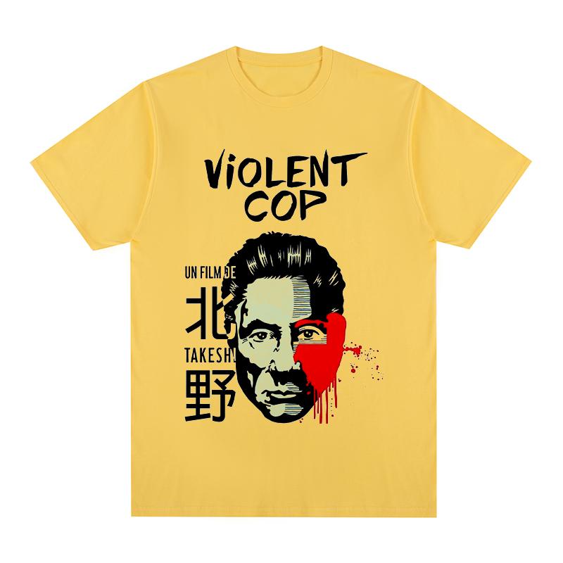 Kitano Takeshi Violent Cop tshirt Cotton Unisex T shirt New TEE TSHIRT Womens tops