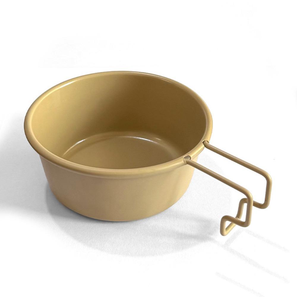 

Lightweight Aluminum Zinc Zinc Alloy Bowl Folding Handle Portable Picnic Bowl Outdoor Activities Khaki