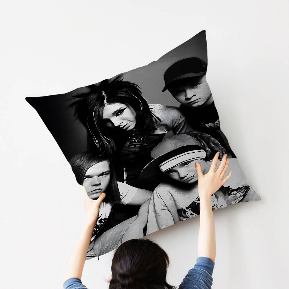Bill Kaulitz Tom Tokio Hotel Classic Lucky Dragon Pillow Cover Sofa Cushion Cover Home Room Decoration Children Gift