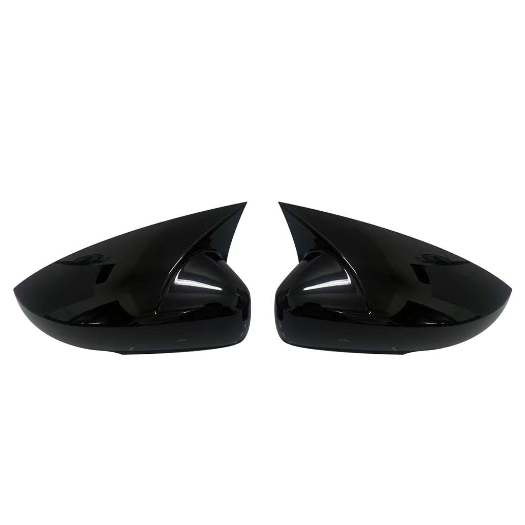2 Pcs For Volkswagen VW Polo MK5 6R 6C 2009-2017 ABS Side Rearview Wing Mirror Cover Caps Shell Trim OX Horn Style Exterior