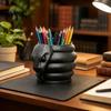 Gel Pen Holder 3D Printed Snake Shape Holder, Creative Desktop Organizer for Pencils Pencil Cup Colored Pens Utility Knives, Dark Style Stationery