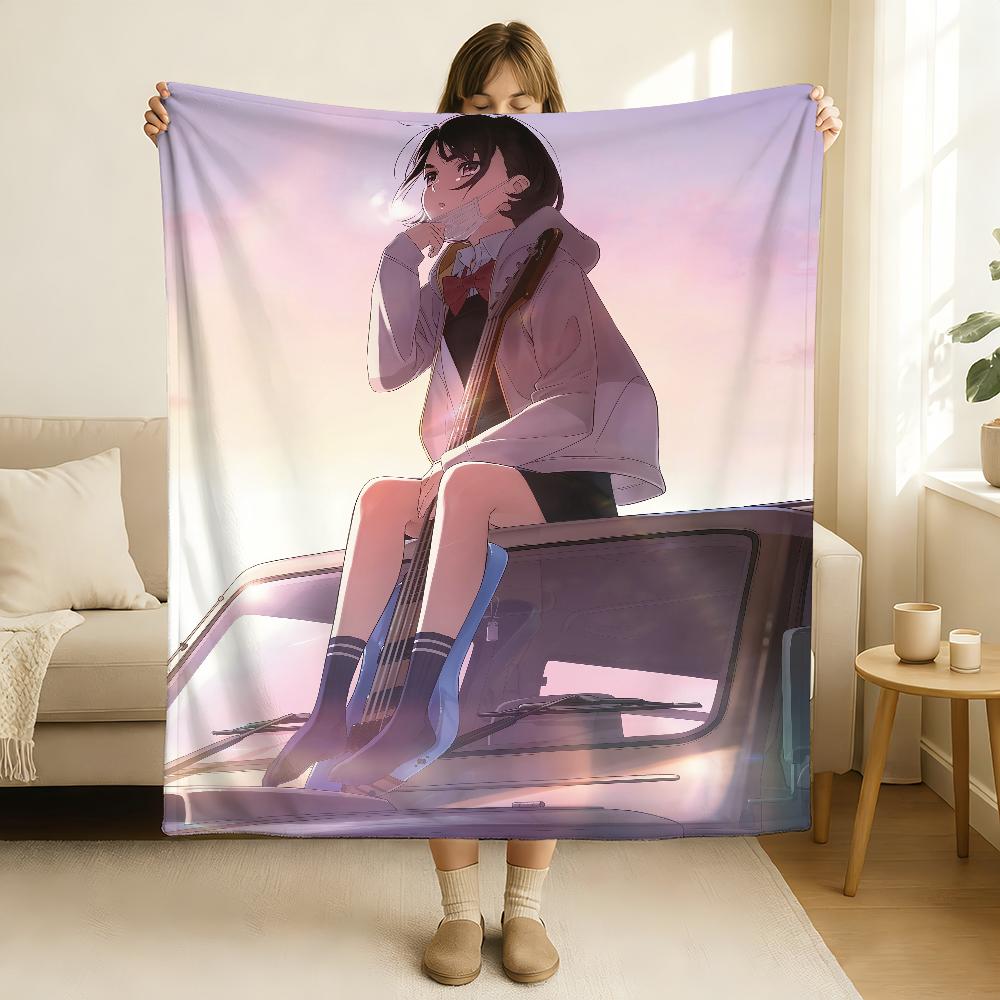 Anime Her Blue Sky Blanket Soft and Skin Friendly For Couch Bed Napping Bedspread All Seasons Comforter