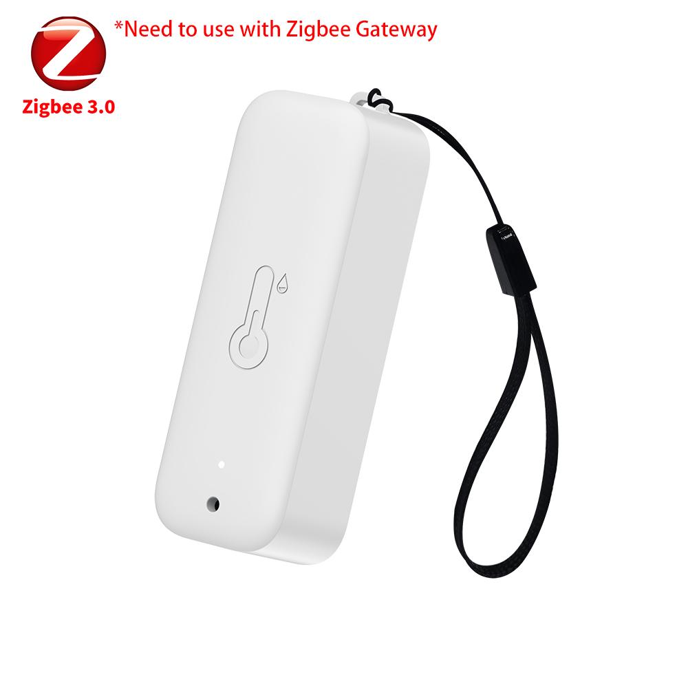 Tuya Zigbee Temperature Humidity Sensor Thermometer IP65 Waterproof Compatible with Smart Life & Google Assistant