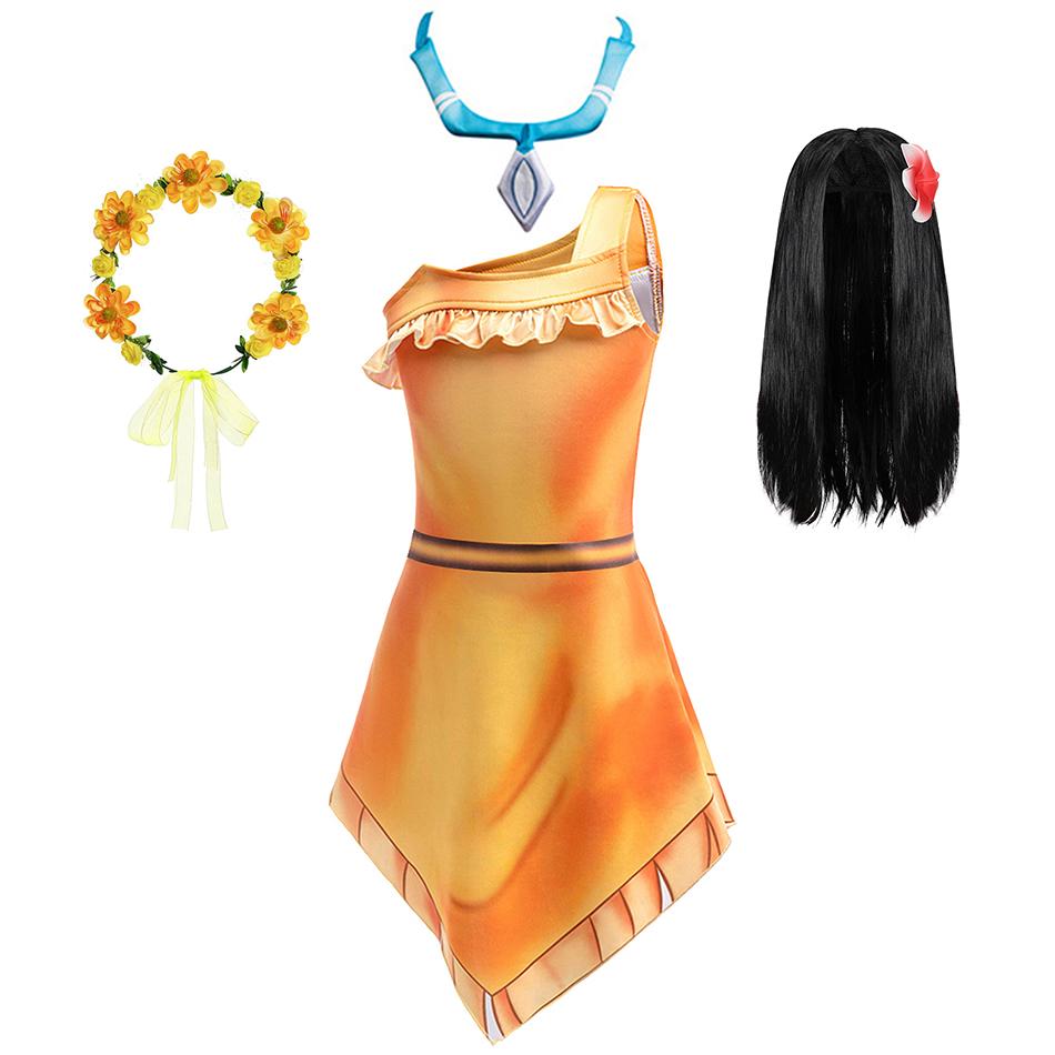 Vêtements de Cosplay de Princesse de Dessin Animé pour Enfants Filles Halloween Carnaval Déguisement Fête Costumes de Scène pour Enfants 120cm black