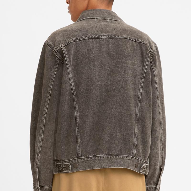 Levis Džínová bunda s límcem Pánské bundy Šedá 77380-0057