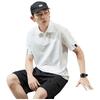 Tangshi Men's Loose Fit Short Sleeve Polo Shirt