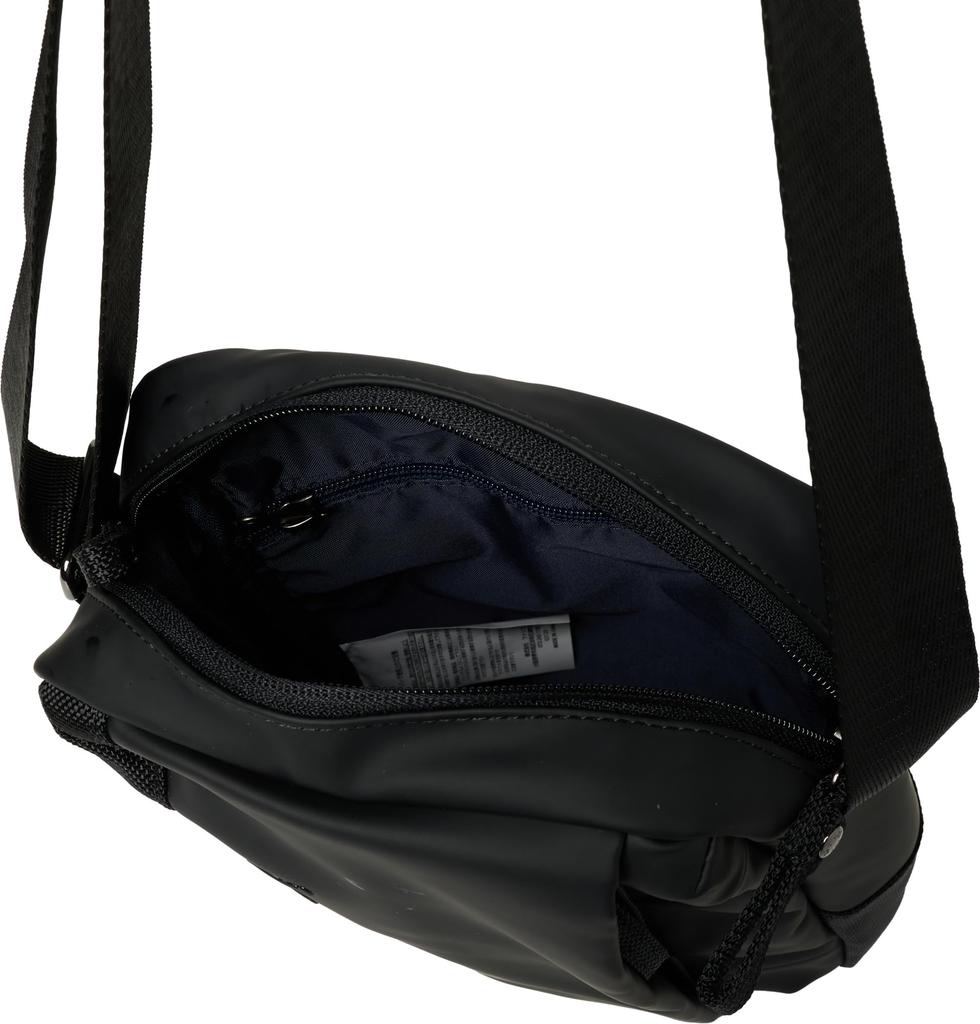Lee Wisdom Mini Shoulder Large Black Bag, PU/Polyester, Lightweight, Capacity, Multifunctional, 320-4023,