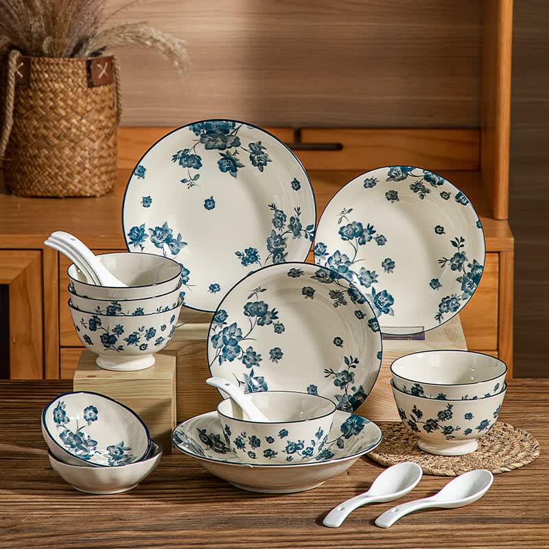 Hao Ai Jia Mi Tang 18-Piece Ceramic Dinnerware Set