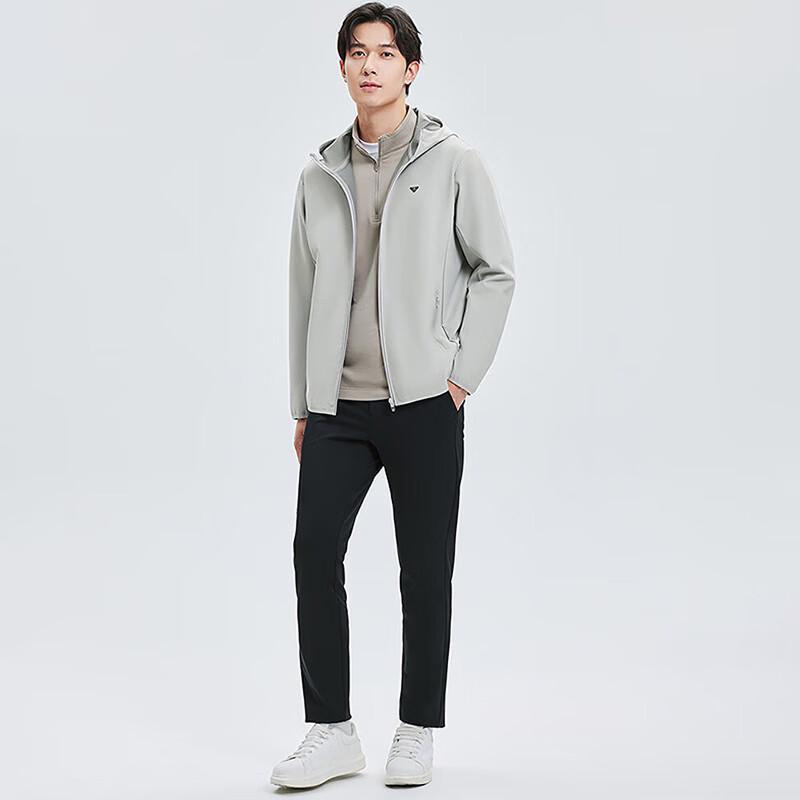 SEPTWOLVES Men's Hooded Windproof Fleece Jacket