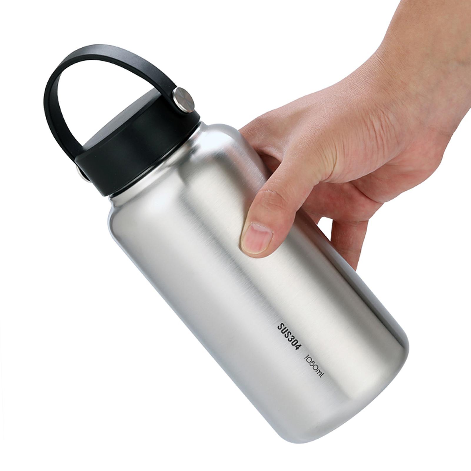 

LIXADA 1050ml Stainless Steel Water Bottle Leak Proof Sports Bottle with 750ml Water Cup for Outdoor Camping Hiking Bottle Only