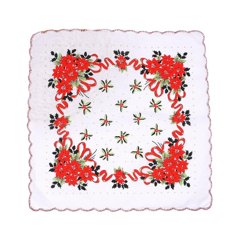 

Модний Бавовняний Хустинка З Квітами Високо Поглинаючий Багаторазовий Рушник Для Обличчя Для Весільної Вечірки Щоденний Необхідний