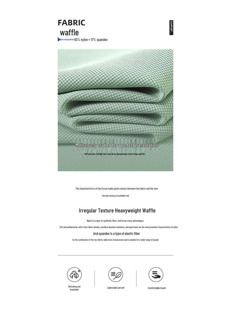 President Waffle IJszijde Poloshirt: Werkkleding met korte mouwen en omgeslagen kraag met aangepast logo
